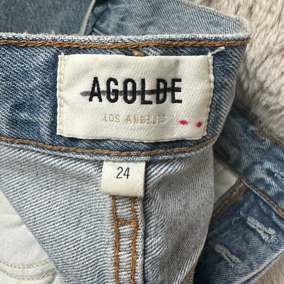 AGolde Fran Low Slung Straight jeans size 24 - Picture 6 of 6